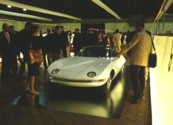 1963 Chevrolet Corvair Testudo at the 'Italian Avantgarde in Car Design' exhibition