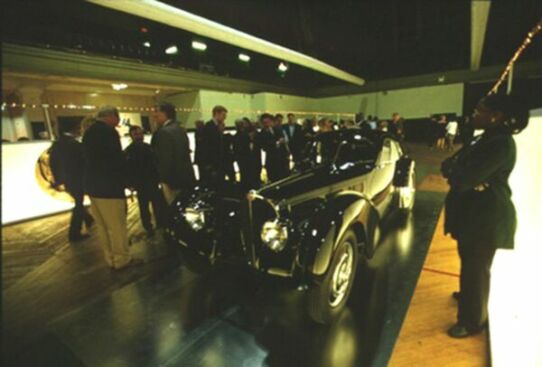 1936 Bugatti Type 57 SC Atlantic at the 'Italian Avantgarde in Car Design' exhibition