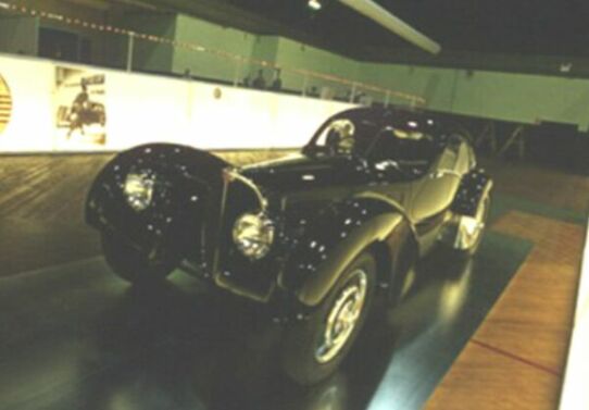 1936 Bugatti Type 57 SC Atlantic  at the 'Italian Avantgarde in Car Design' exhibition