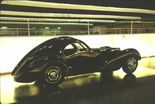 1936 Bugatti Type 57 SC Atlantic at the 'Italian Avantgarde in Car Design' exhibition
