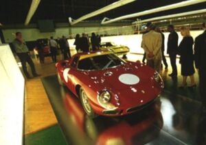 1964 Ferrari 250LM at the 'Italian Avantgarde in Car Design' exhibition, click here to visit the 'from aerodynamics to rolling sculptures' section