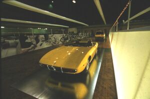 1969 Maserati Ghibli Spider at the 'Italian Avantgarde in Car Design' exhibition, click here to visit the 'from aerodynamics to rolling sculptures' section