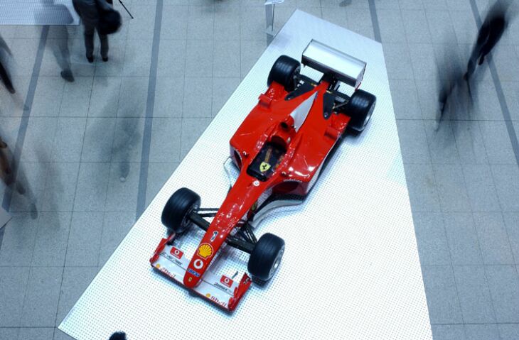 Michael Schumacher's Grand Prix winning Ferrari F2001