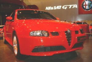 Alfa Romeo 147 GTA at the British International Motor Show