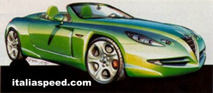 click here to view more artists impressions of the Alfa Romeo Spider replacement