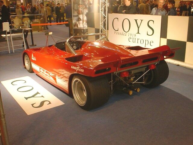 1970's Alfa Romeo Tipo 33 sportscar at the 2003 Autosport International Motorsports Show at the Birmingham NEC