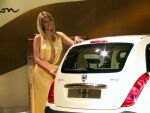 click here to view this image of the Lancia Ypsilon at the Barcelona Motor Show in high resolution