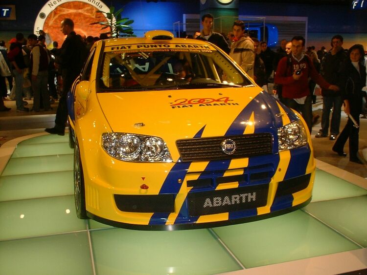 Fiat Punto Abarth Rally at the 2003 Bologna Motor Show