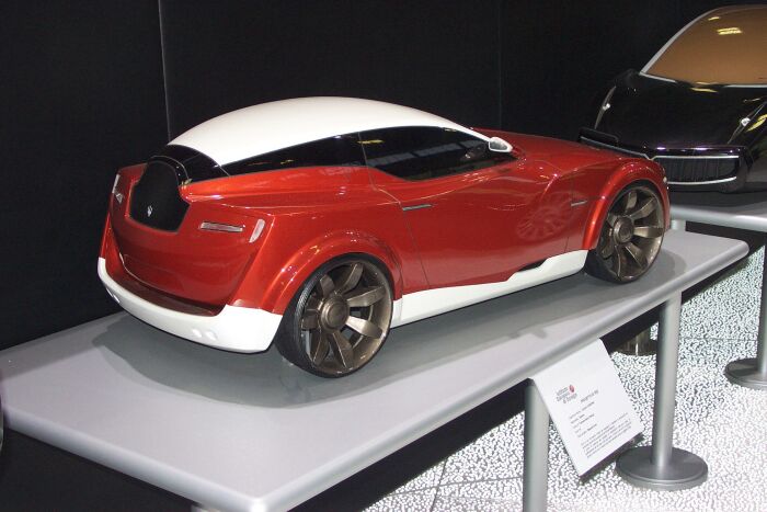 Model on the Maserati stand at the 2003 Bologna Motor Show