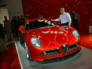 The Alfa Romeo 8c Competizione at the Frankfurt Motor Show