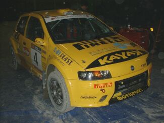 Rally action from the Graphic Arena at the Bologna Motor Show