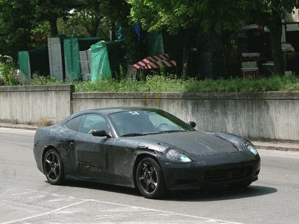 lightly disguised Ferrari 456GT replacement prototype caught testing around Maranello