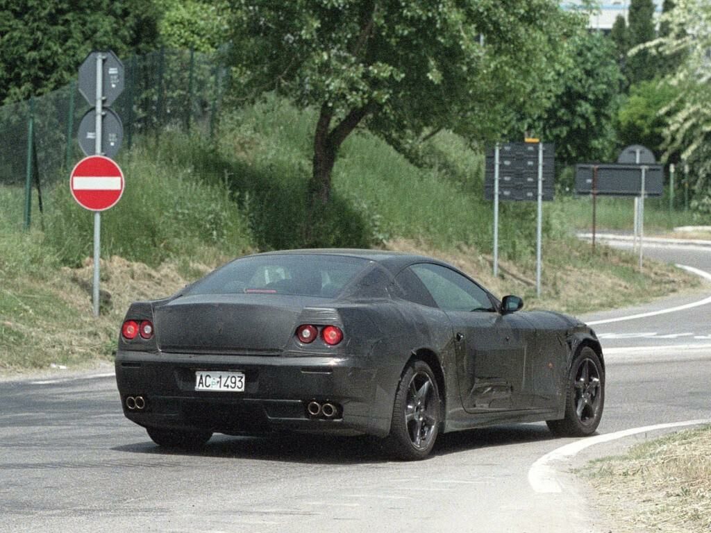 lightly disguised Ferrari 456GT replacement prototype caught testing around Maranello
