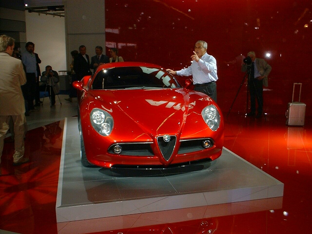 Alfa Romeo 8c Competizione is unveiled at the 2003 Frankfurt Motor Show