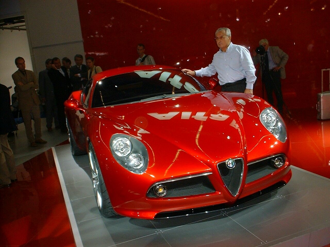 Alfa Romeo 8c Competizione is unveiled at the 2003 Frankfurt Motor Show