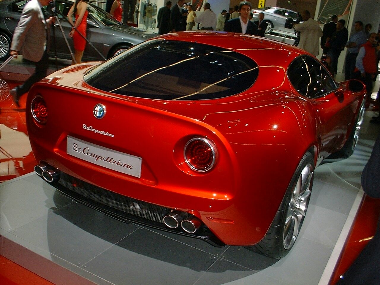 Alfa Romeo 8c Competizione is unveiled at the 2003 Frankfurt Motor Show