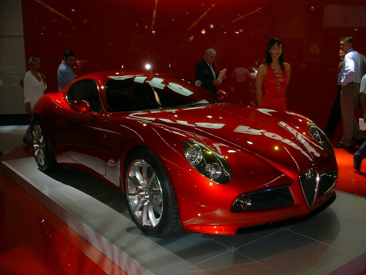 Alfa Romeo 8c Competizione is unveiled at the 2003 Frankfurt Motor Show