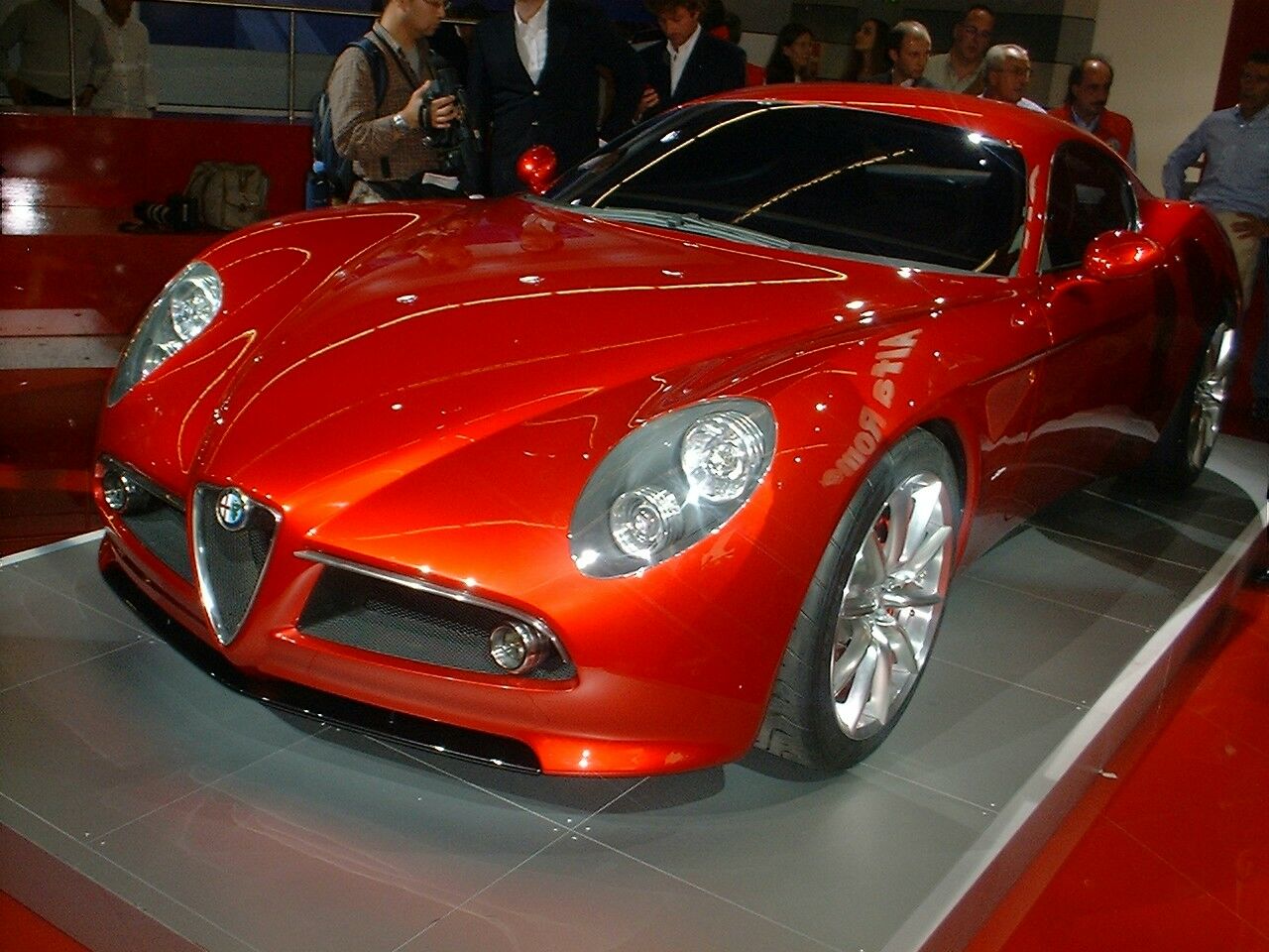 Alfa Romeo 8c Competizione is unveiled at the 2003 Frankfurt Motor Show