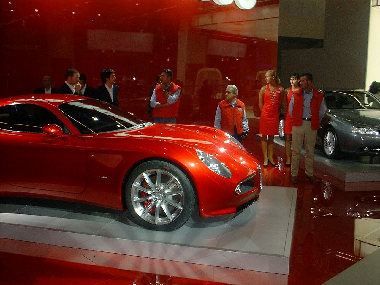 Alfa Romeo 8c Competizione is unveiled at the 2003 Frankfurt Motor Show