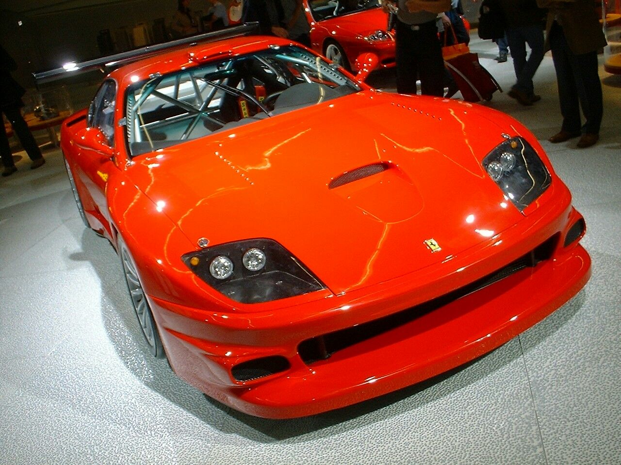 The Ferrari 575GTC is unveiled at the 2003 Frankfurt Motor Show