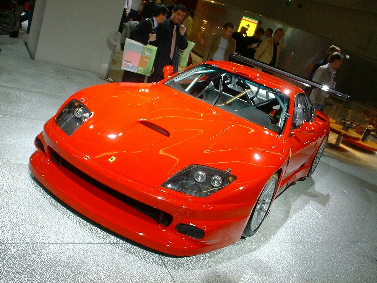 The Ferrari 575GTC is unveiled at the 2003 Frankfurt Motor Show