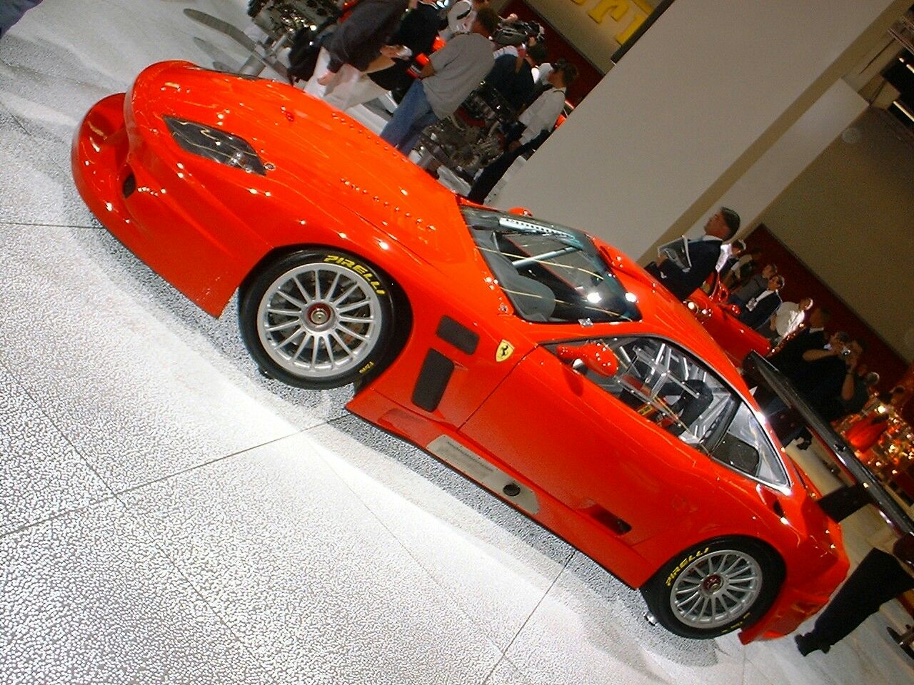 The Ferrari 575GTC is unveiled at the 2003 Frankfurt Motor Show