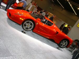 The Ferrari Enzo in Frankfurt earlier this week