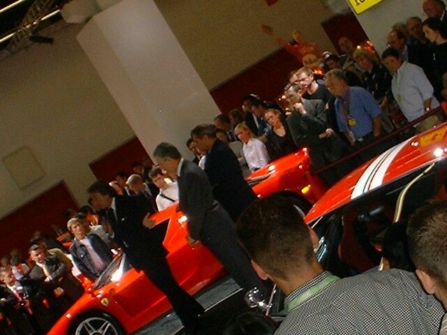 Luca di Montezemolo at the Ferrari Press conference at the 2003 Frankfurt Motor Show