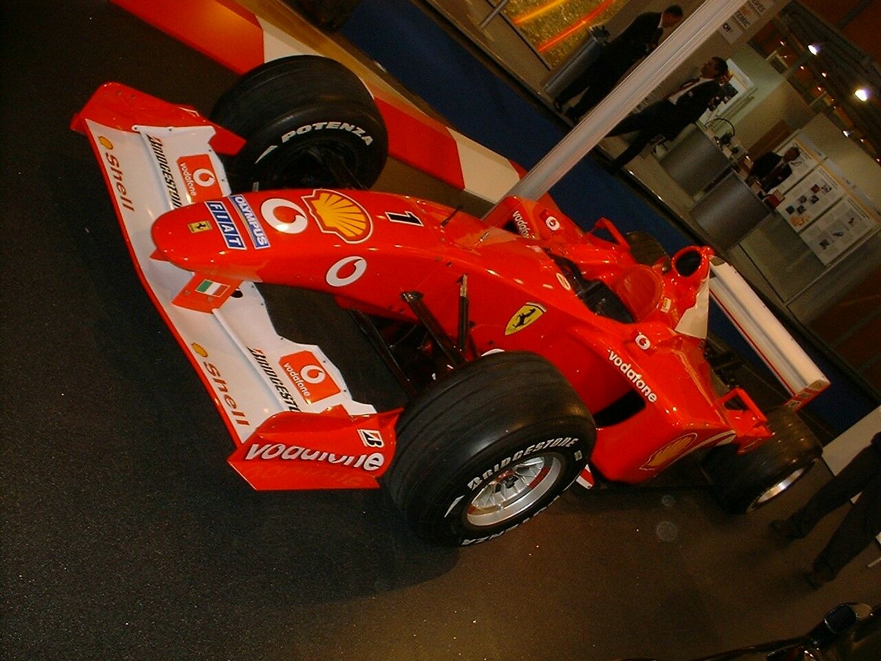 Michael Schumacher's F1 World Championship Ferrari at the 2003 Frankfurt Motor Show