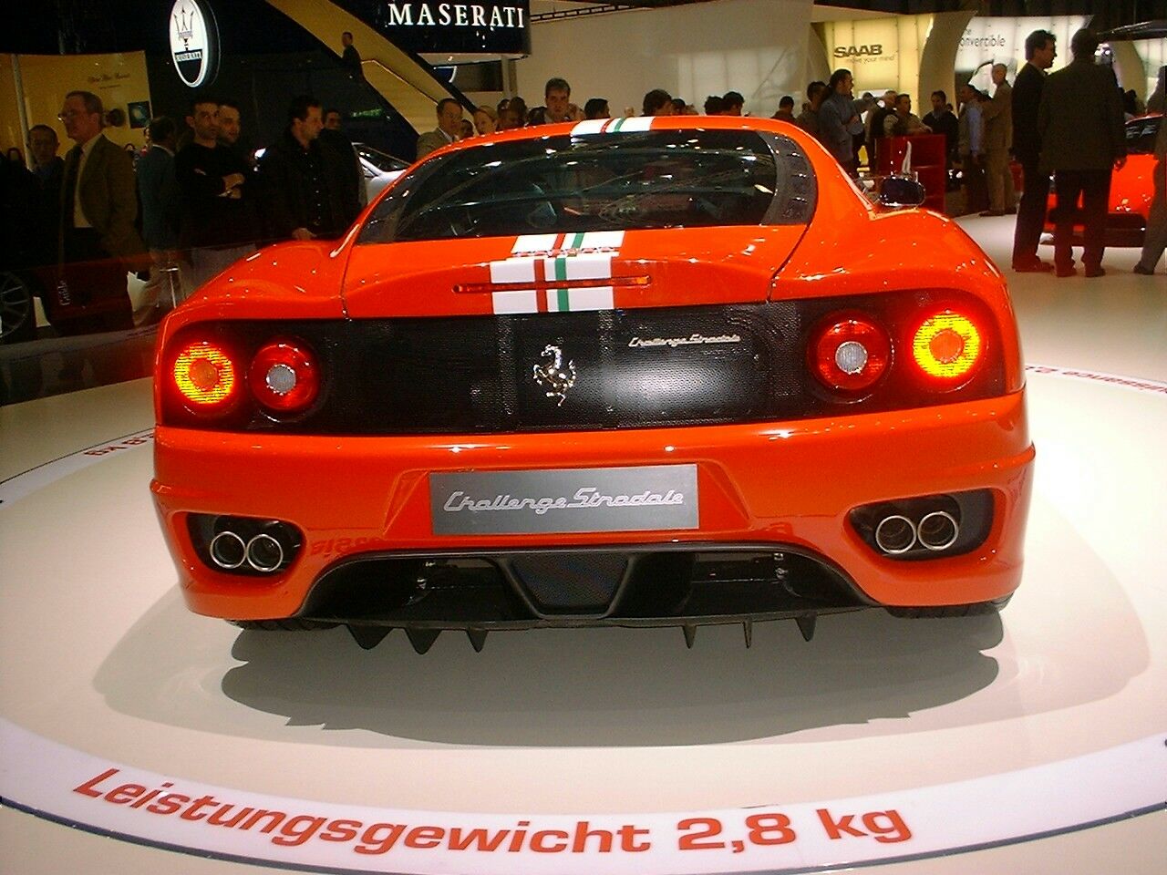 Ferrari Challenge Stradale in 'race' specification at the 2003 Geneva Motor Show