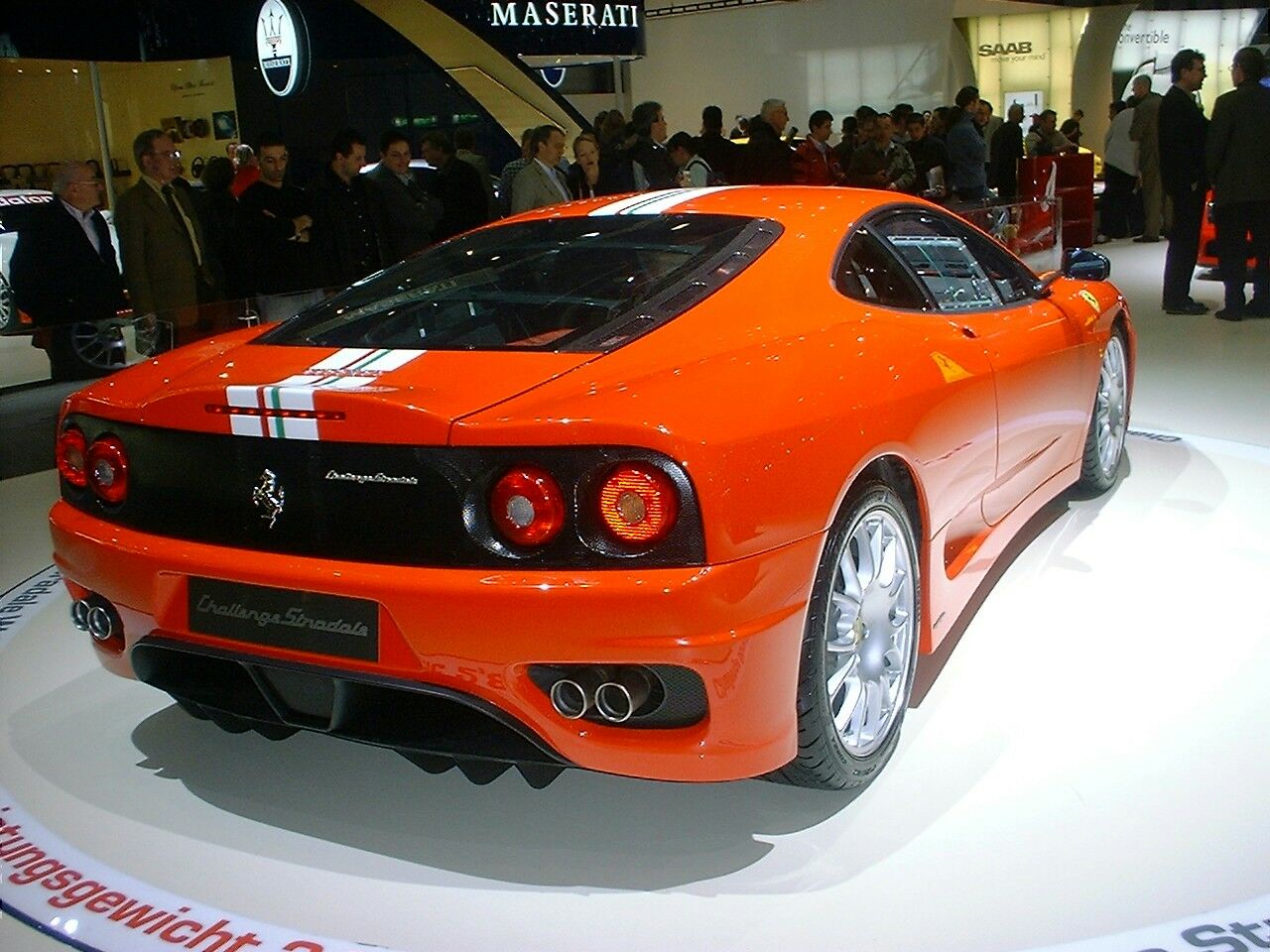 Ferrari Challenge Stradale in 'race' specification at the 2003 Geneva Motor Show