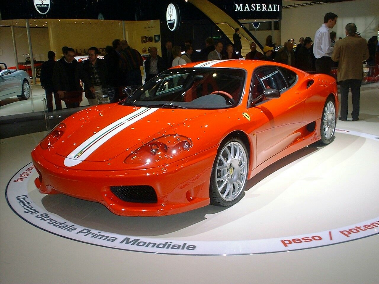 Ferrari Challenge Stradale in 'race' specification at the 2003 Geneva Motor Show