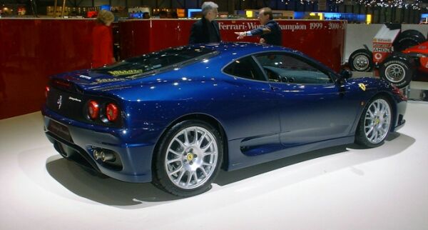click to view this image of the Ferrari Challenge Stradale in 'street' specification at the Geneva Motor Show in high resolution