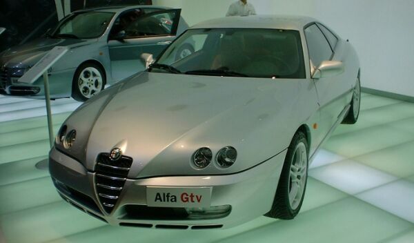 click here to see this image of the new Alfa Romeo GTV 3.2-litre V6 at the Geneva Motor Show in high resolution