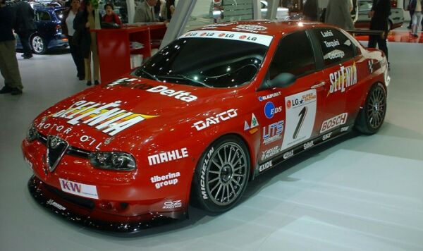 Click here to see this image of the Alfa Romeo 156 GTA SuperTouring 2000 at the Geneva Motor Show in high resolution