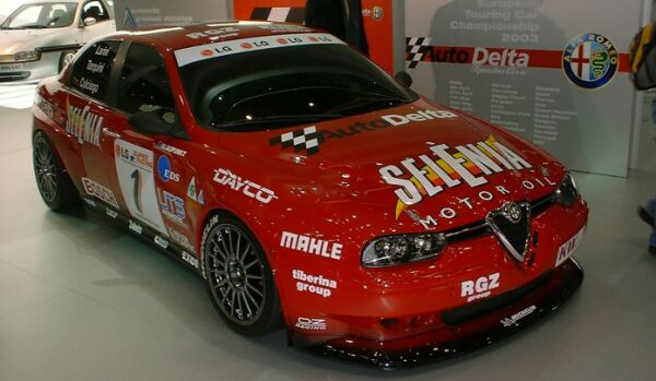 Click here to see this image of the Alfa Romeo 156 GTA SuperTouring 2000 at the Geneva Motor Show in high resolution