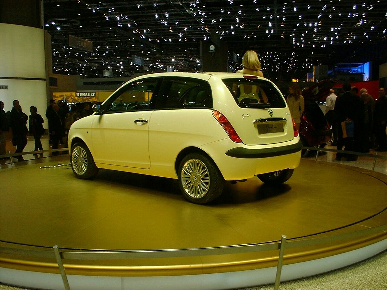 the new Lancia Ypsilon at the 2003 Geneva Motor Show