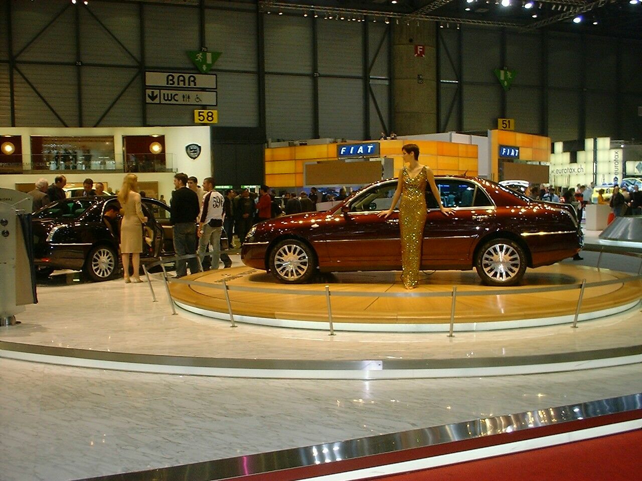 Lancia Thesis's at the 2003 Geneva Motor Show