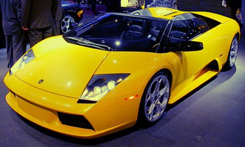 the wraps have come off the Lamborghini Murcielago Roadster concept in Detroit