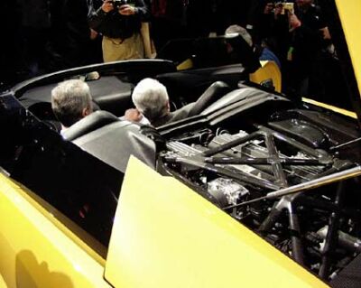 Lamborghini Murcielago Concept Roadster at the 2003 Detroit Motor Show