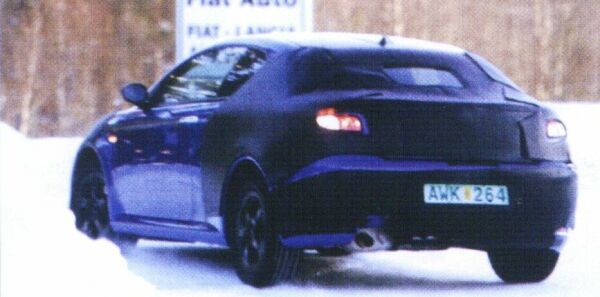 the new Alfa Romeo Coupe caught testing recently