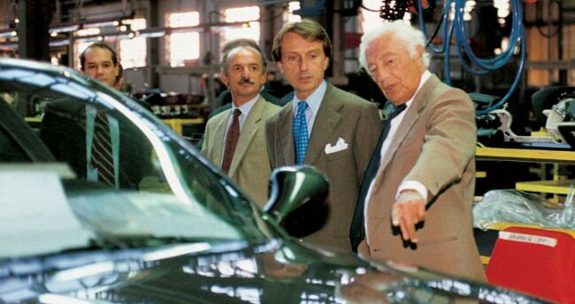 Gianni Agnelli with Luca di Montezemolo