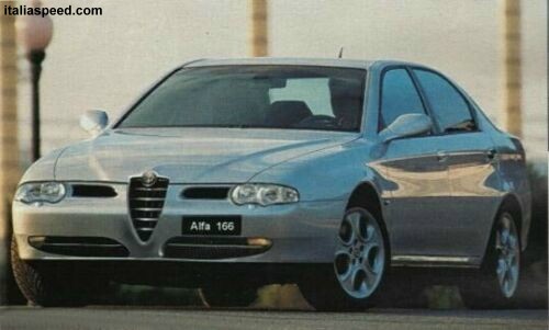 computer generated images of how the Alfa Romeo 166 facelift might look