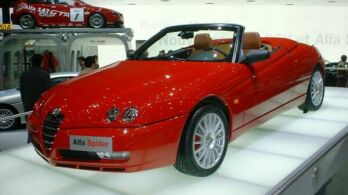 click to see the restyled Alfa Romeo Spider in Geneva