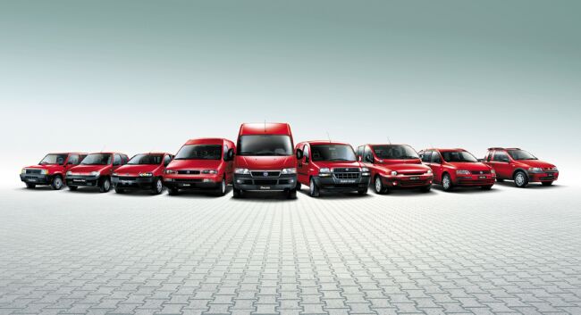 click here to see this image of the Fiat LCV range in high resolution