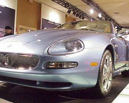 the Maserati Spyder 'Vintage' has received its world premiere at the 2003 New York International Motor Show