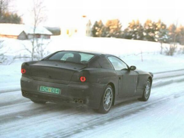 Ferrari 499/500 prototype undergoing trials