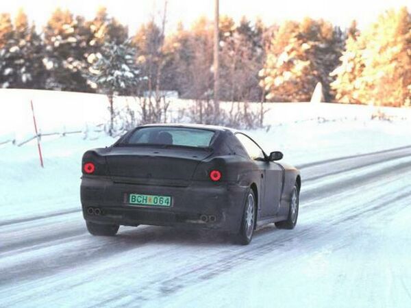 Ferrari 499/500 prototype undergoing trials