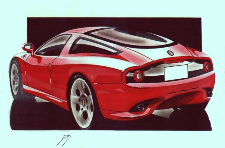impression of how the Alfa Romeo TZ3 may look