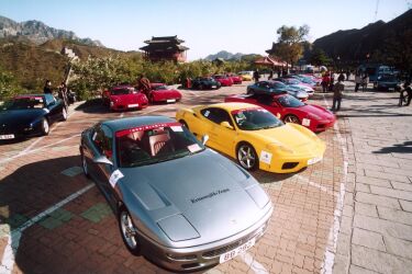 Ferraris on display in China
